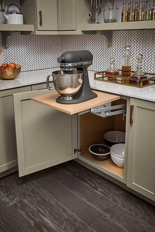 How to Install a Mixer Lift in a Cabinet With a Drawer