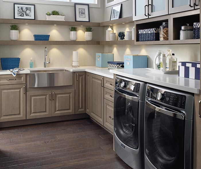 modern laundry room cabinets